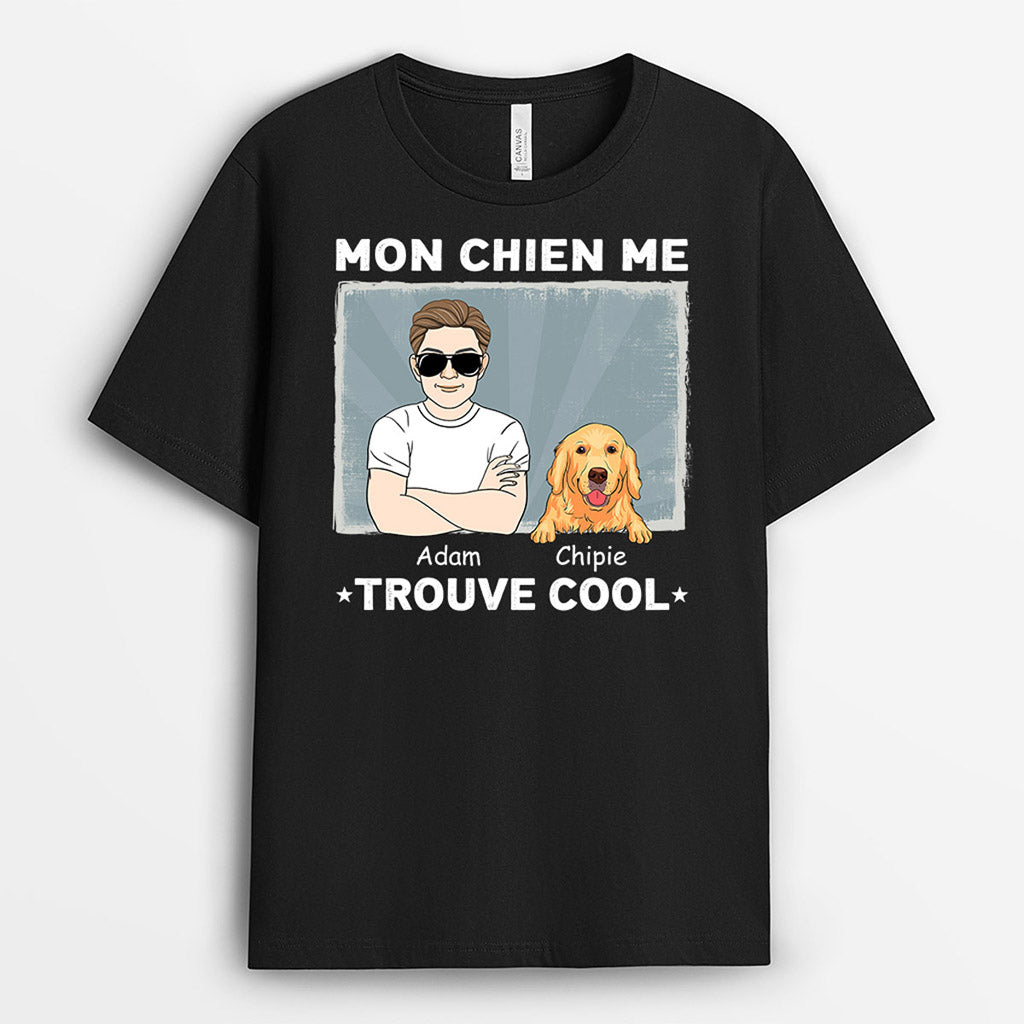 0917AFR1 Cadeau Personnalise Cool Amoureux des Chiens