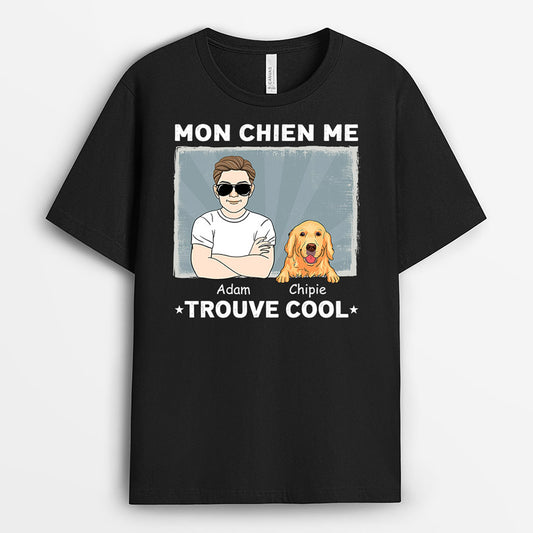 0917AFR1 Cadeau Personnalise Cool Amoureux des Chiens