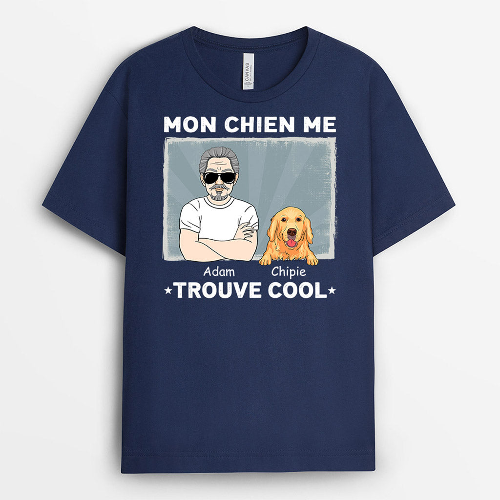 0917AFR2 Cadeau Personnalise Cool Amoureux des Chiens