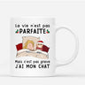 Mug Noël La Vie N'est Pas Parfaite Chats Personnalisé