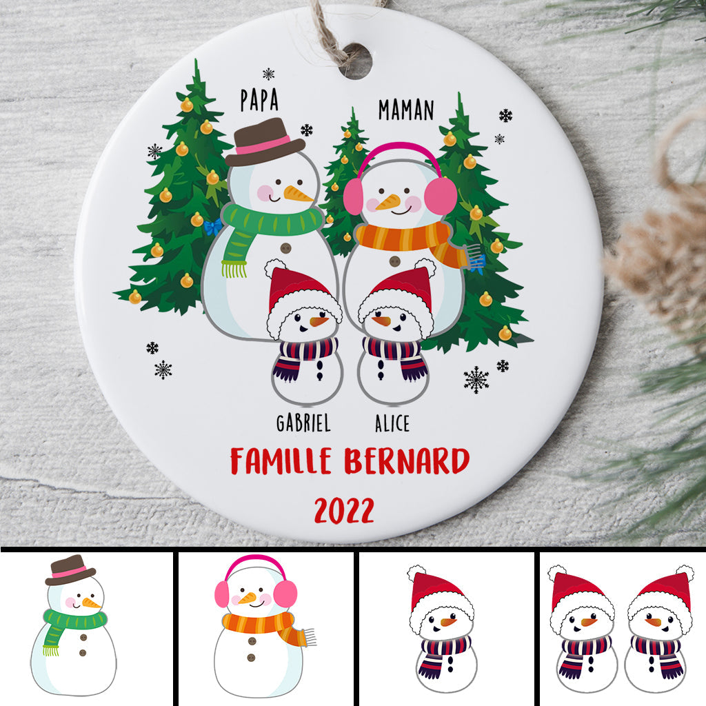 Ornement De Noël Personnalisé Premier Noël Bébé - Boule De Noël Garçon En Verre 8cm
